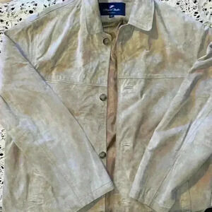 Newport Harbor tan suede jacket